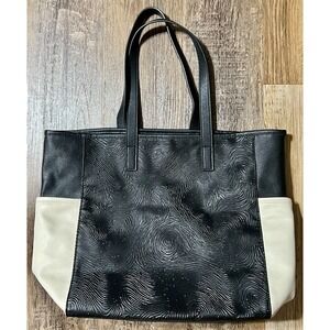 Estee Lauder Opening Ceremony Tote Bag Purse Black Ivory Color Block Rare